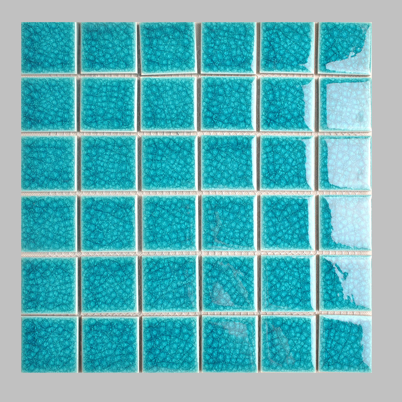 Square Glazed Hotel Spa Villa Ceramic Swimming Pool Mosaic Tile